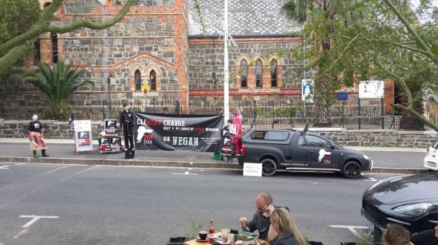 Demonstration against Bacon on Bree. Pic by DK Badenhorst. 770