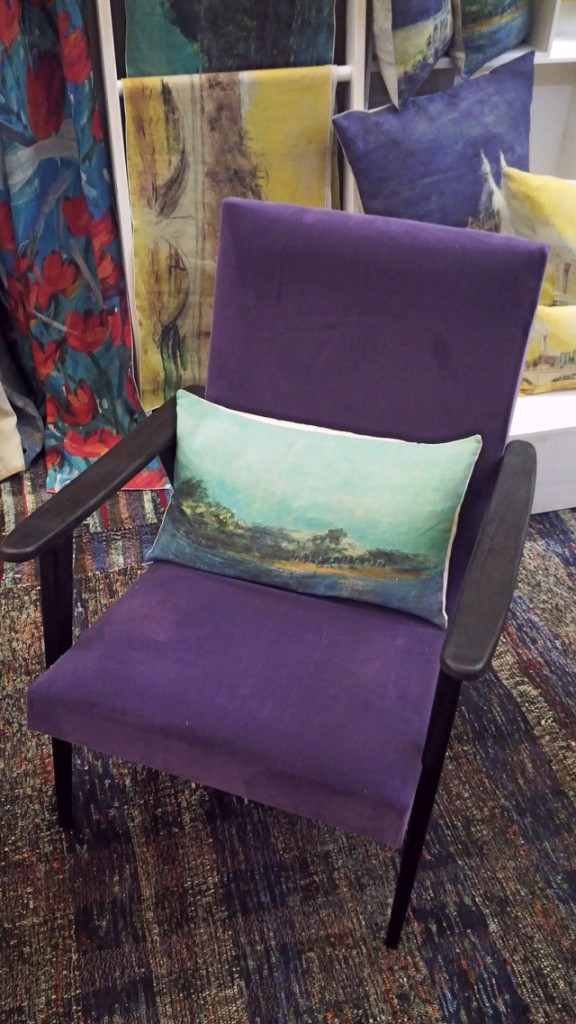 Genevieve Levy Edition armchair and scatter cushion Genevieve Levy Edition armchair and scatter cushion
