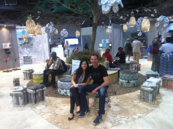 MojaNation - SA Heritage & Culture Pavilion Artist James Delaney & designer Sivan Portal