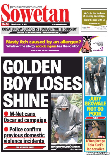 Oscar Pistorius front pages