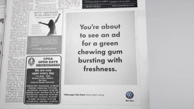 VW Side Assist print ad VW Side Assist print ad