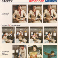 American Airlines safety card