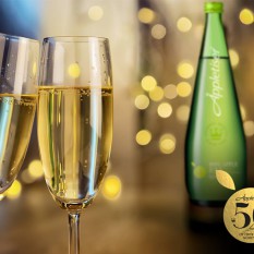 Appletiser SA Facebook 50th anniversary champagne glasses with Appletiser