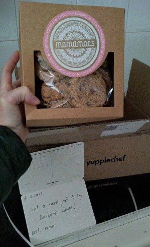 Example of handwritten Yuppiechef note