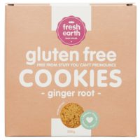 Fresh Earth gluten-free short cookies ginger root