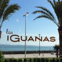 Gold Brands Las Iguanas signage sea front