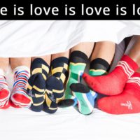 Nic Harry Love is Love is Love socks