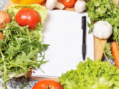Notebook among the Vegetables by marin courtesy of FreeDigitalPhotos.net