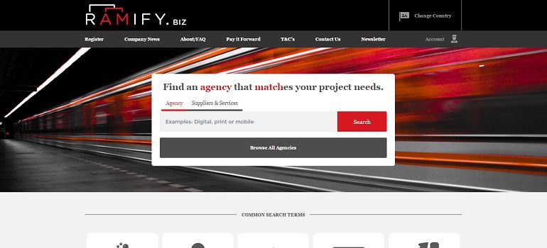 Ramify homepage