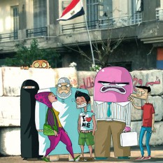 Twins Cartoon in town
